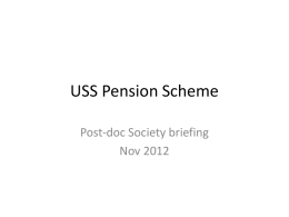 USS pension presentation