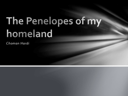 Poetry - The Penelopes of my Homeland