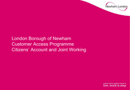 Online Services – LB Newham