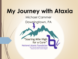 Personal Story: My Journey with Ataxia