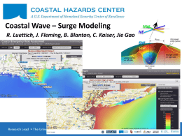 &ldquo;Coastal Wave Surge Modeling&rdquo; by Rick Luettich, UNC-CH