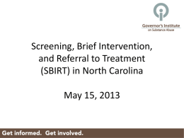 presentation - North Carolina Foundation for Advanced Health