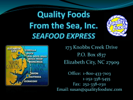 here - Quality Foods From the Sea Elizabeth City NC