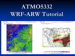 WRF-ARW V3.5.1 Tutorial
