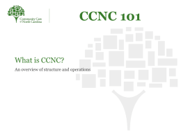 What is CCNC? - Community Care of North Carolina
