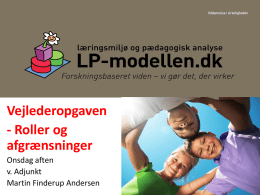 Martin Finderup Andersen: LP-modellen
