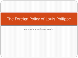 Foreign Policy PPT - the Education Forum