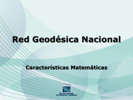 Características matemáticas de la Red Geodésica