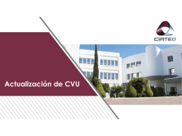 Currículum Vitae Único (CVU)