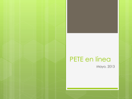 PETE en l&iacute;nea
