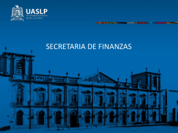 secretaria de finanzas - Universidad Autónoma de San Luis Potosí