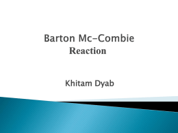 Barton*McCombie Deoxygenation