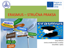 ERASMUS * STRU*NA PRAKSA - Filozofski fakultet u Splitu