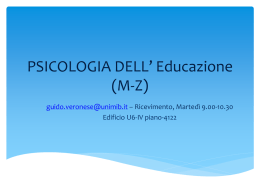 PSICOLOGIA DELLO SVILUPPO_EDUCAZIONE (M-Z).
