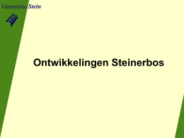 PowerPoint-presentatie - Steinerbos in beweging