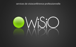 WiSiO – MOBILE : Présentation
