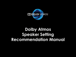 dolby atmos configuration