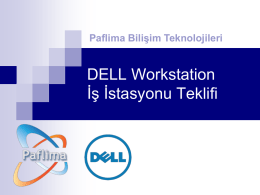 Dell Precision Workstation t5610 - Workstation İş İstasyonu Çözümleri