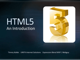HTML5-Introduction