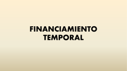 Financiamiento Temporal