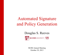 Automated Analysis and Signature Generation for Script