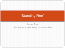 Powerpoint - Central Baptist Theological Seminary