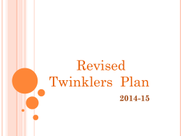 Twinklers Plan 2014-15