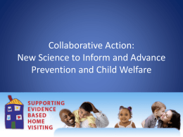 New Science to Inform and Advance Prevention and Child Welfare