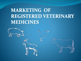 FAO Presentaion Marketing of registered veterinary medicines