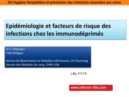 Epidémiologie et facteurs de risques des - Infectio