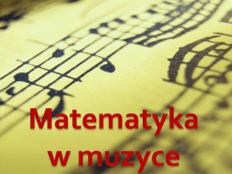 Matematyka w muzyce