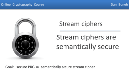 PPT for Stream ciphers are semantically secure