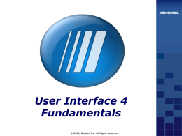 UI4 Fundamentals Presentation w Instructor Notes