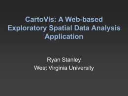 Creating a Web-based Exploratory Spatial Data Analysis Application