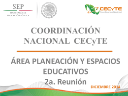 Presentación - Coordinación Nacional de CECyTE