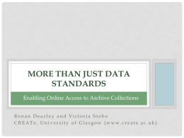 than just Data Standards
