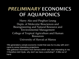 Lettuce/Fish Polyculture for the American Insular Pacific
