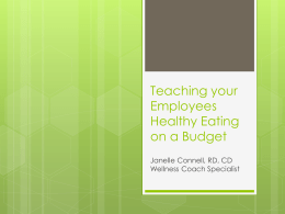 Teaching your Employees Healthy Eating on a Budget