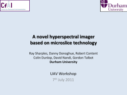 Advanced Microslice Technologies for Hyperspectral Imaging of the