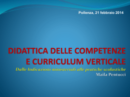 Il curriculum per competenze - Istituto Comprensivo Vincenzo Monti