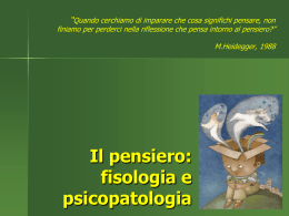 IL PENSIERO - neuropsicologiaeneuropsichiatria.it