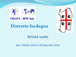 Il direttivo del Distretto Sardegna 2013-2015