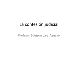La confesión judicial
