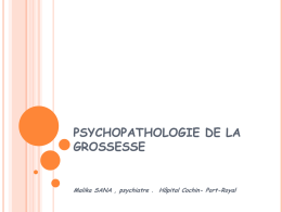 PSYCHOPATHOLOGIE DE LA GROSSESSE File
