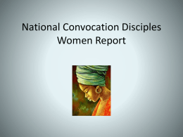 National Convocation Disciples Women Report