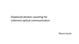 Displaced photon counting for coherent optical