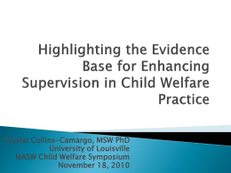 Supervision and Management - Social Work Policy Institute