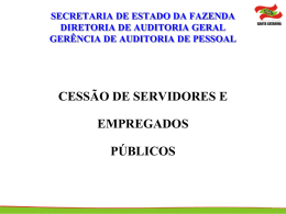 Cessão de Servidores e Empregados Públicos (Seccionais)