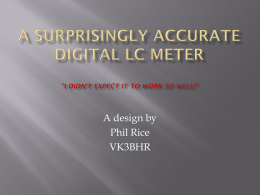 A Surprisingly Accurate Digital LC Meter (I didn`t expect it to work so