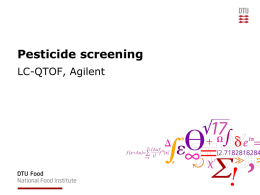 Pesticide screening